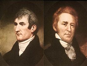 Meriwether Lewis and William Clark, head of the Corps of Discovery